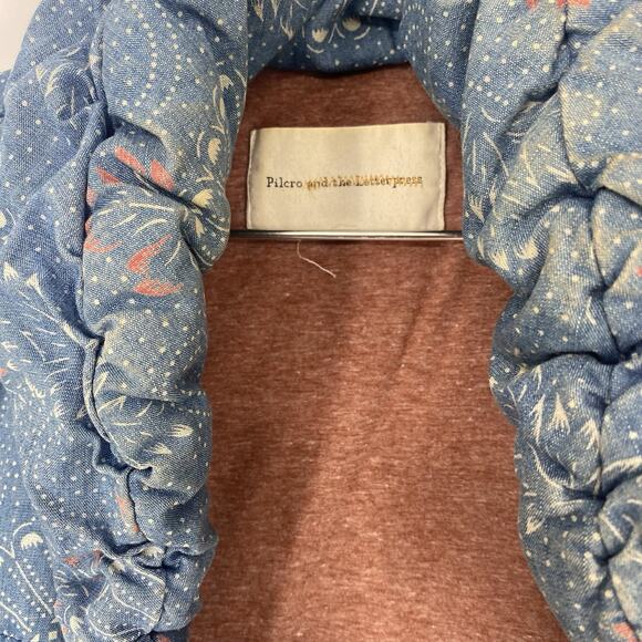 Anthropologie Pilcro and the Letterpress Cotton Puffer Vest Blue Women's Size M - Picture 3 of 4